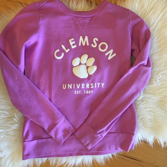 light purple clemson sweatshirt